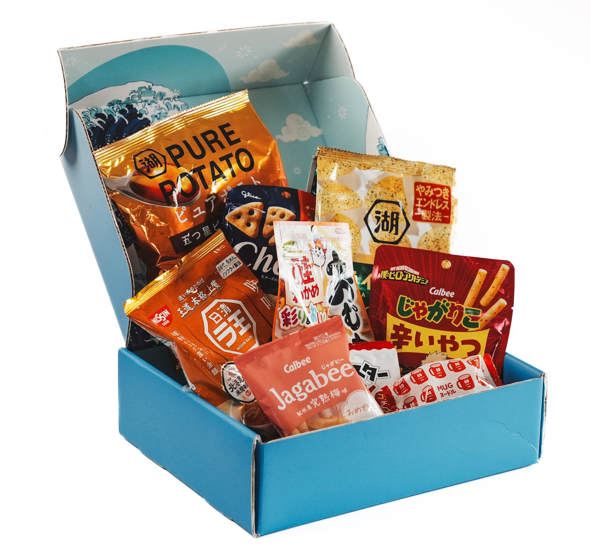 Japanese Snack Box with sweet and savory snacks