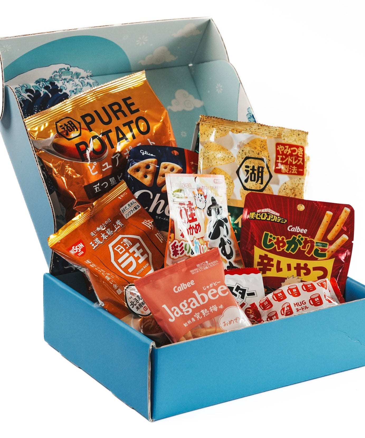 Japanese Snack Box with sweet and savory snacks